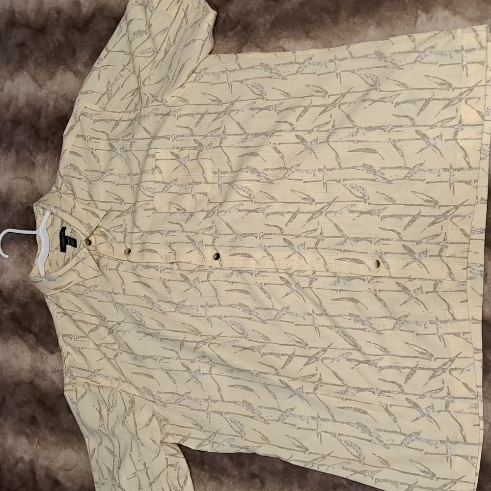 Mens cream button down